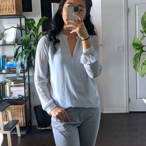 Ann Taylor Pastel Blue Blouse | Small